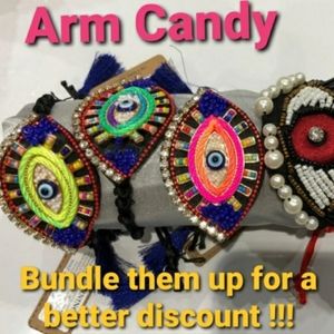 Evil Eye Adjustable Bracelets Bundle save 30% off